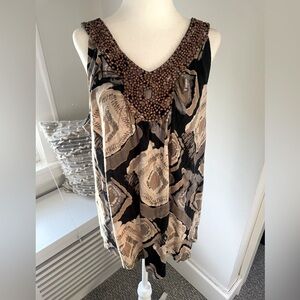 Womens Beaded Tank Top